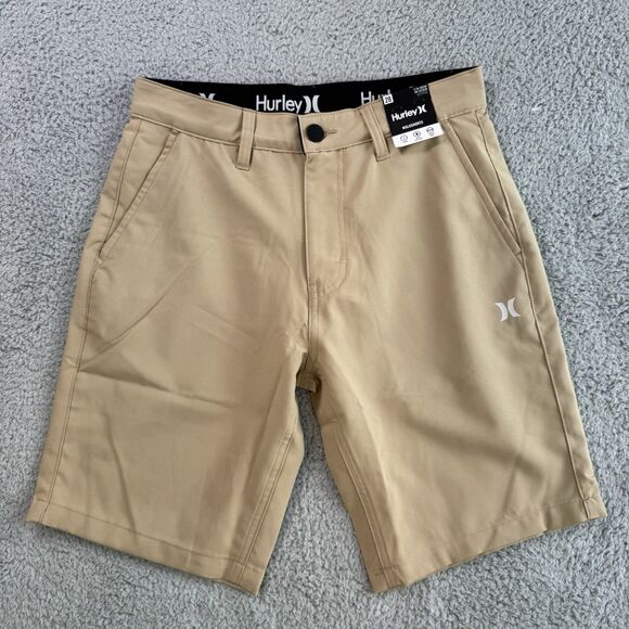 Hurley Hybrid Walk Shorts Size 28 Beige Nylon Stretch Casual Surf Golf NWT - Picture 1 of 8